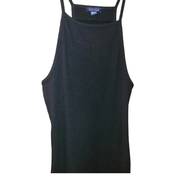 4/$20! UK2LA Ribbed Black‎ Dress - Picture 4 of 8